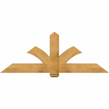 Ekena Millwork Redmond Rough Sawn Timber Gable Bracket, Western Red Cedar, 72"W x 27"H x 6"D x 6"F, 9/12 Pitch GBW072X27X0606RED00RWR
